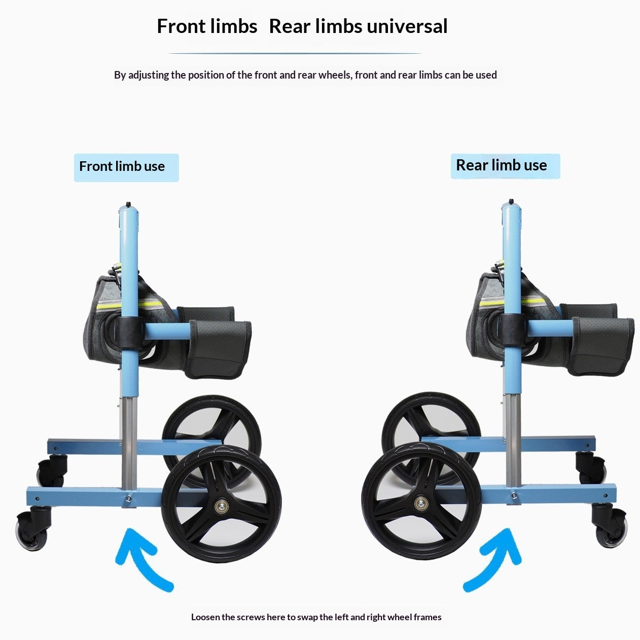 Pet Forelimb Wheelchair Dog Disability Assistive Walker
